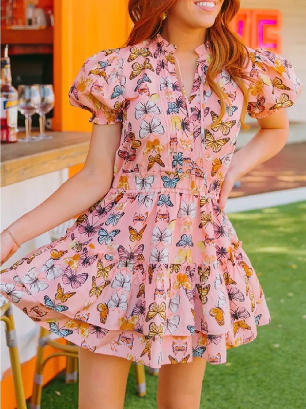 BuddyLove Clementine Mini Butterfly Dress Size Large